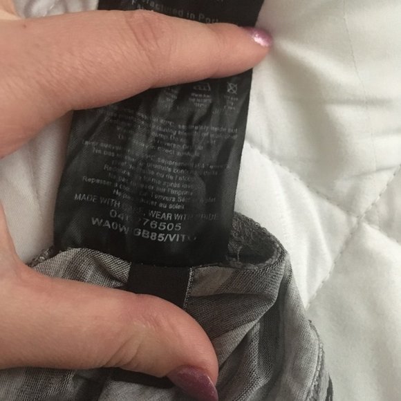 ted baker grey striped pink floral tank top shirt size 0 nwot - Picture 5 of 6